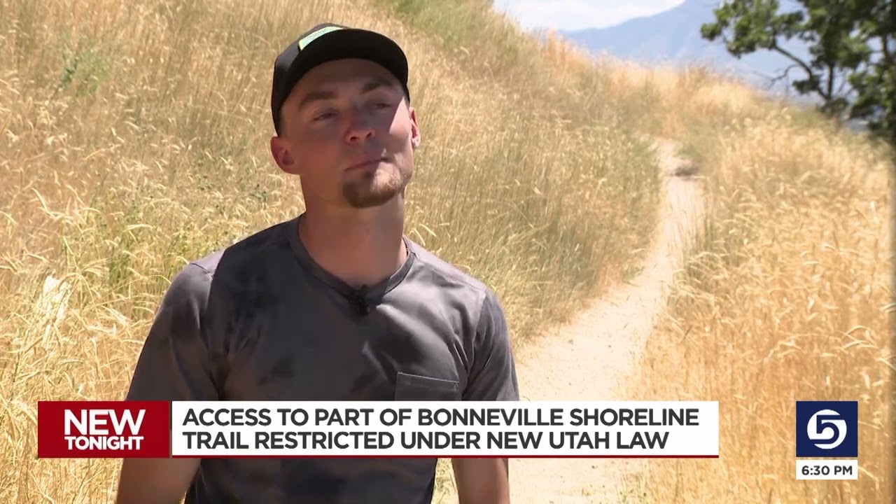 Access to part of Bonneville Shoreline Trail restricted under new Utah law
