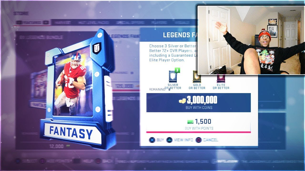 ANOTHER FULL LEGEND! THE 3 MILLION COIN PACK AND PLAY! MADDEN 19
