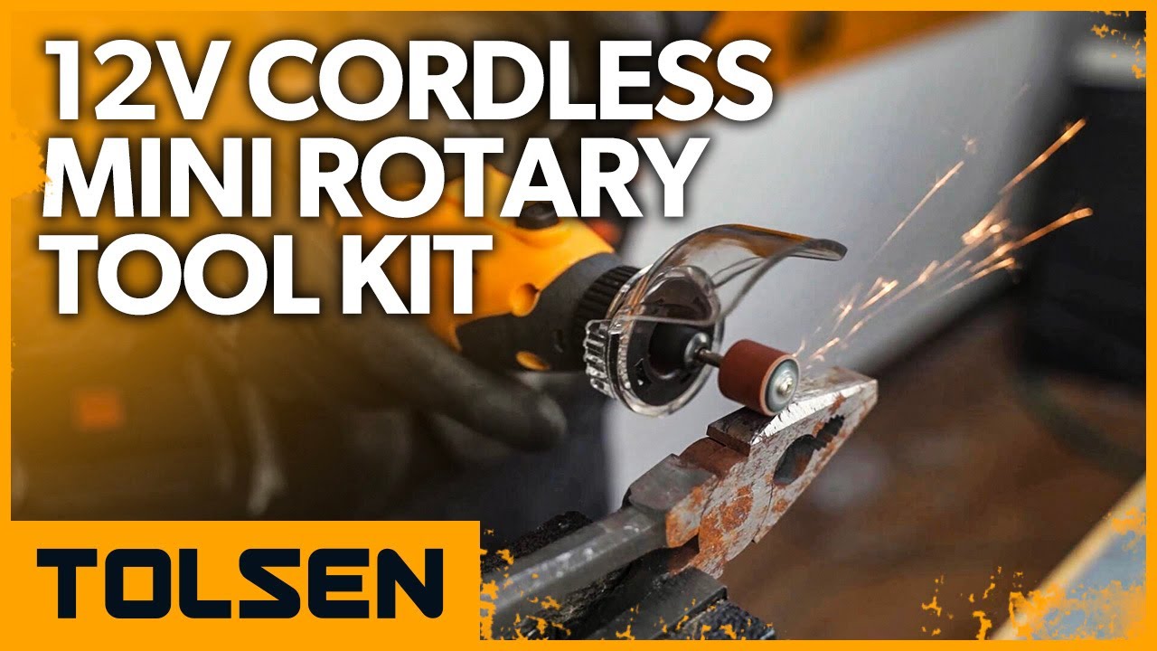TOLSEN 12V Cordless Mini Rotary Tool Kit