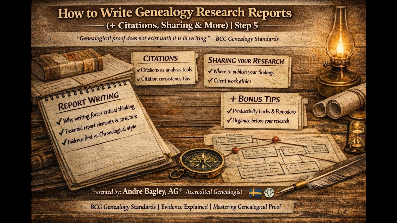How to Write Genealogy Research Reports (+ Citations, Sharing & More) | Step 5