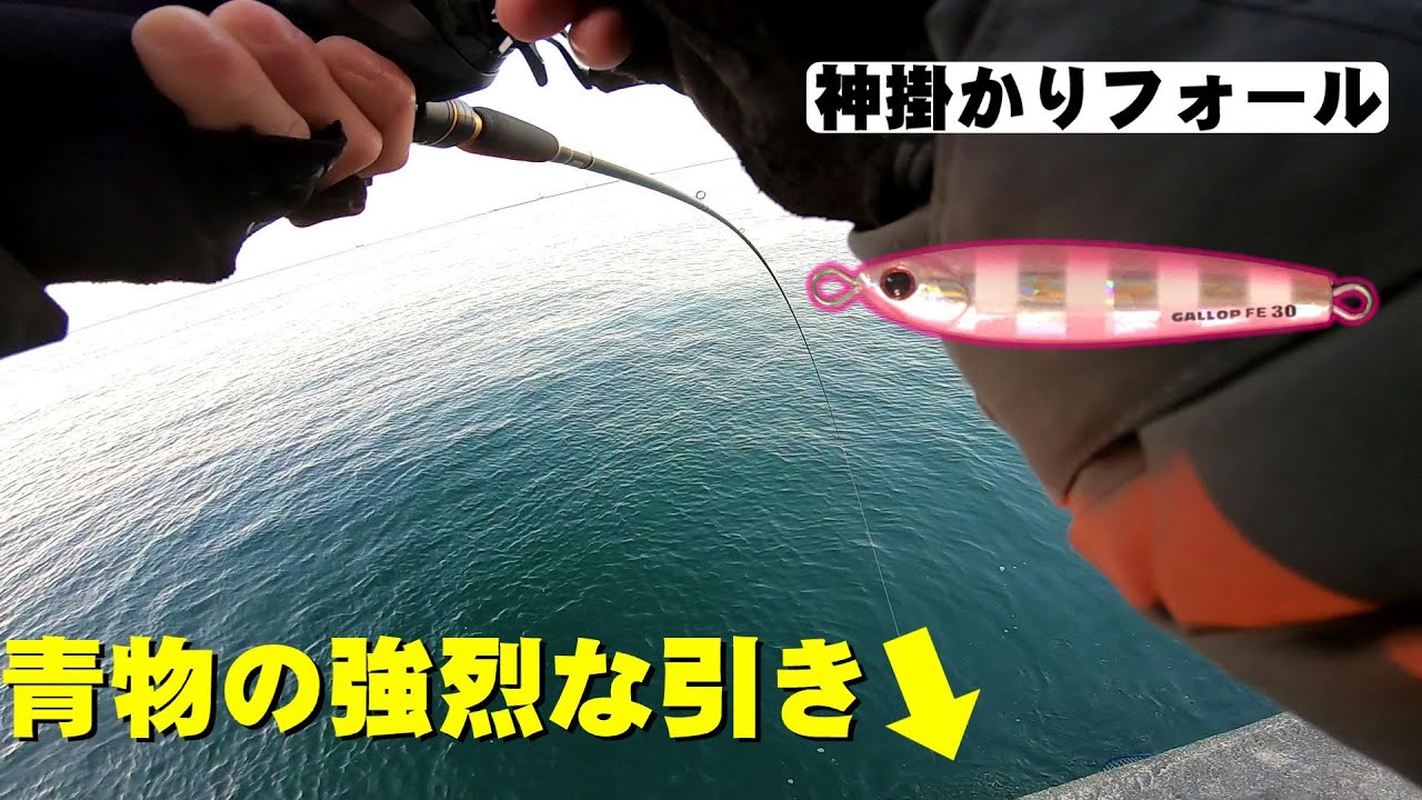 大阪湾でライトショアジギング！神掛かりフォールで青物爆釣！