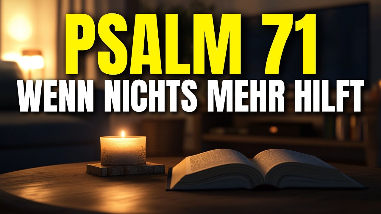 PSALM 71 – Gottes Antwort auf Depression, wenn nichts mehr hilft!