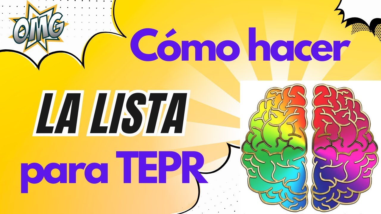 Cómo hacer la lista de jerarquías para TEPR - Terapia de Exposición con Prevención de Respuesta.