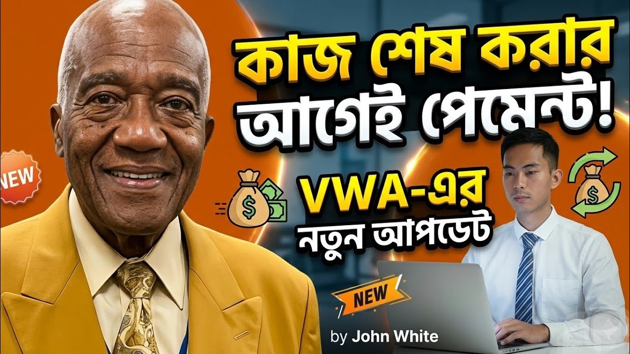 কাজ শেষ করার আগেই আপনার পেমেন্ট চলে আসবে | John White বাংলা | VWA Update 