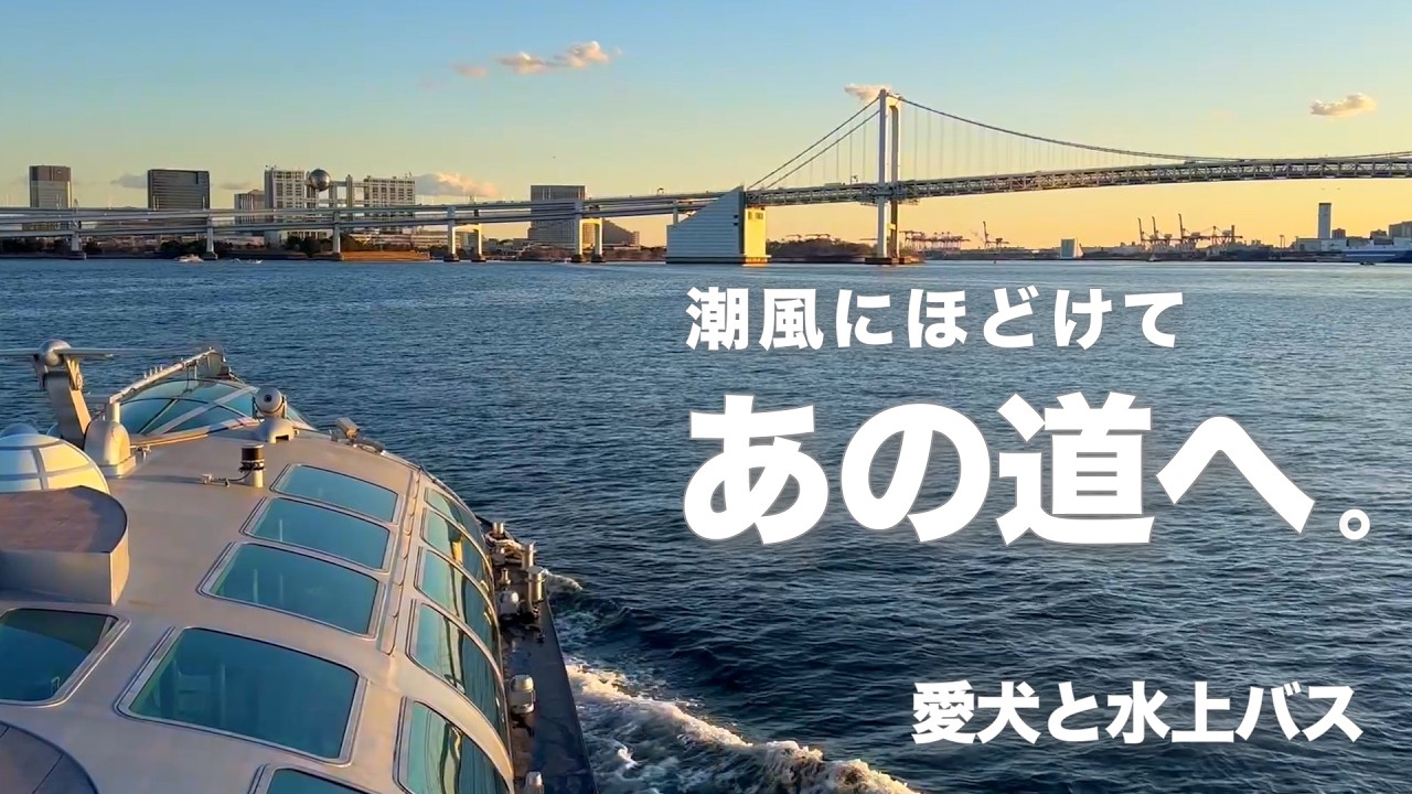 水上バス 浅草〜お台場｜愛犬と潮風にほどけた日