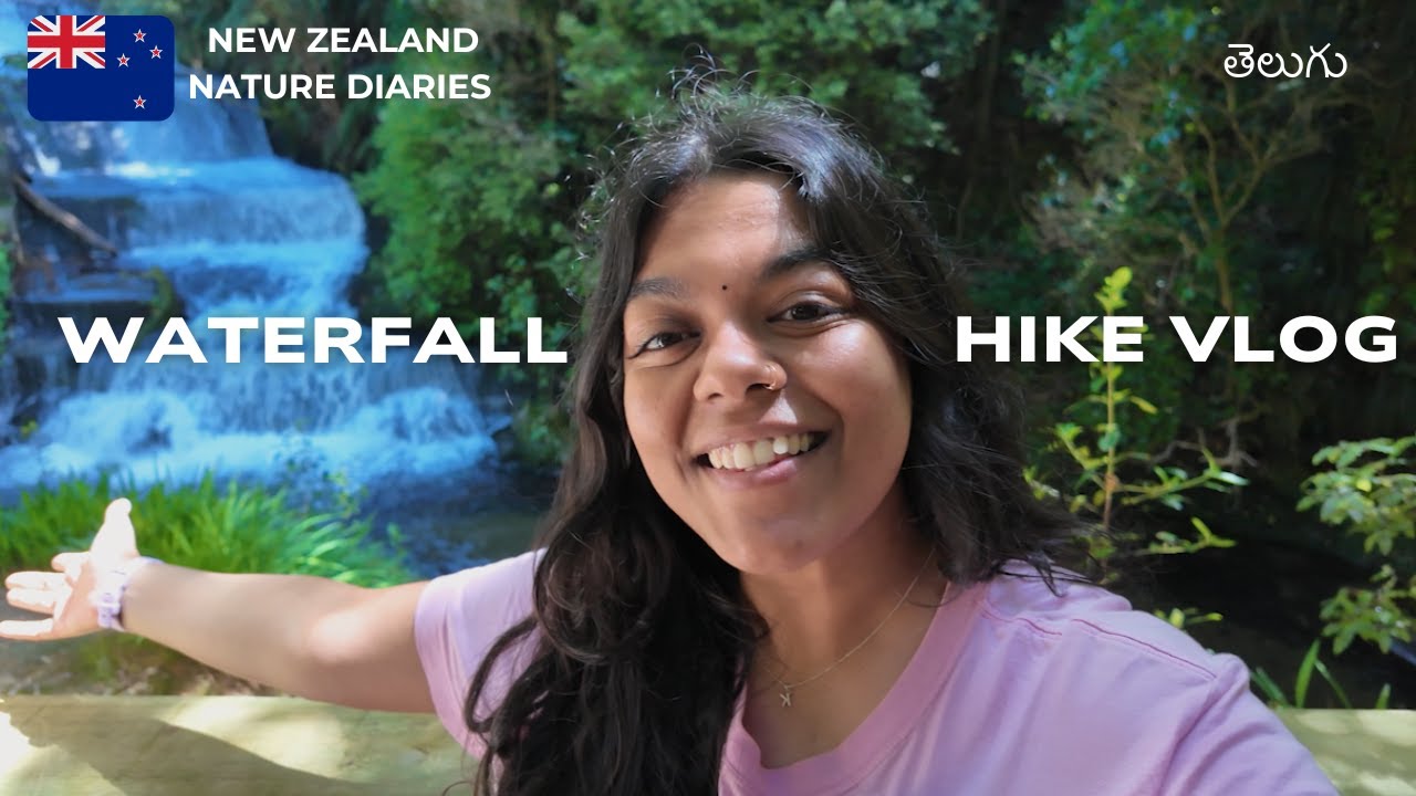 Beautiful waterfall hike in New Zealand | #teluguvlogs