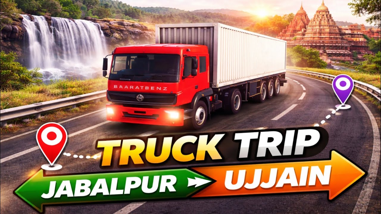 TRUCK TRIP TO JABALPUR TO UJJAIN !! TRUCK SIMULATOR INDIA.