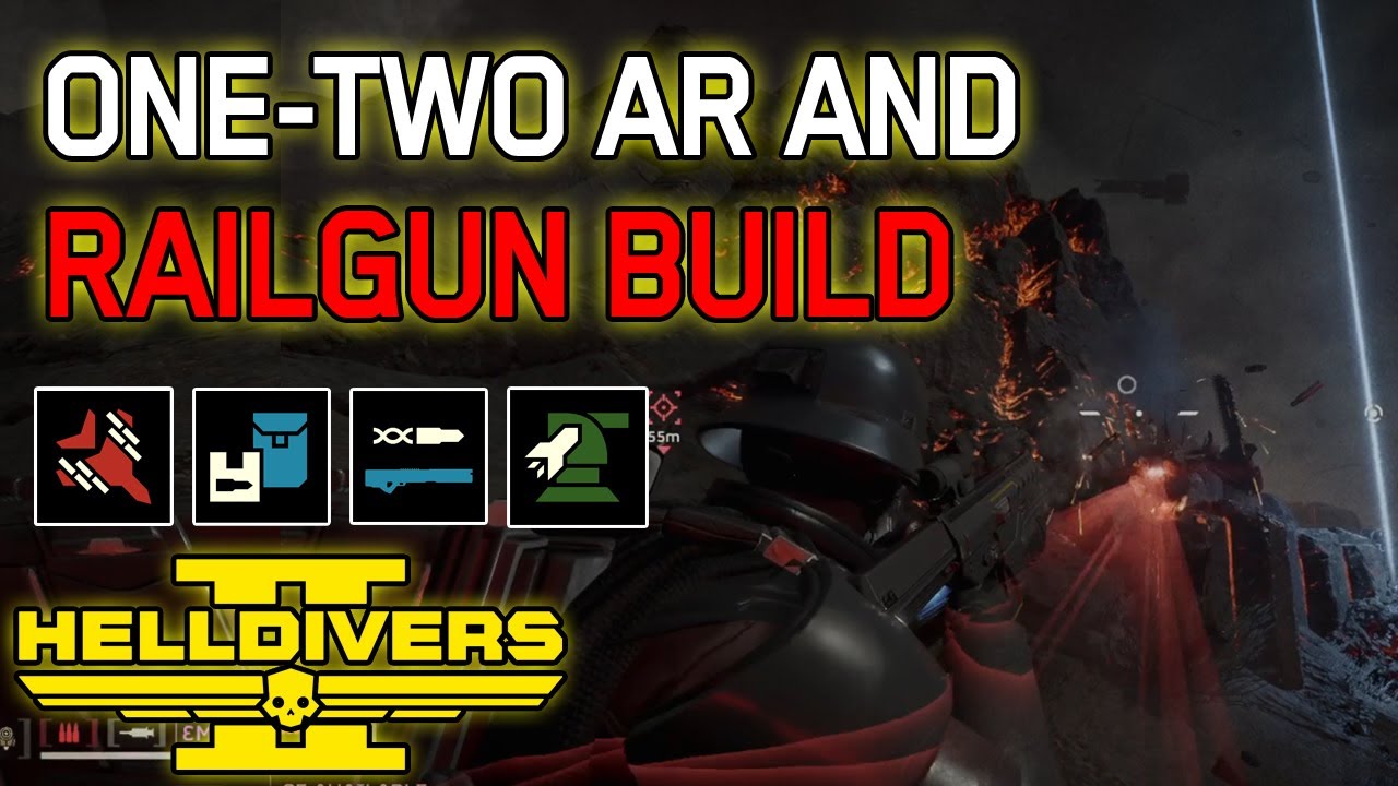 Python Commando Warbond: One-Two AR + Railgun BUILD - Helldivers 2: Super Helldive Automaton CO-OP