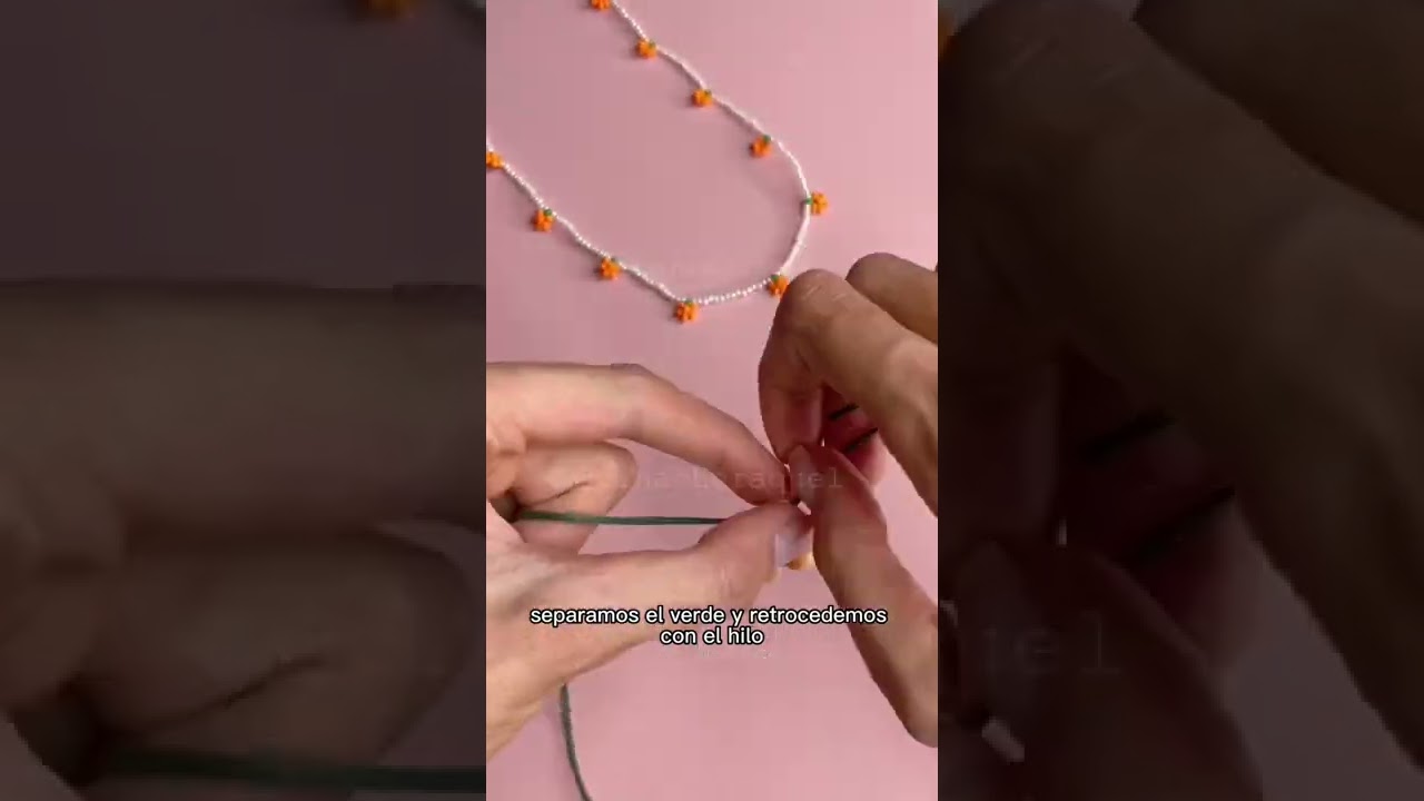 Tutorial Naranjas 🍊 | Tendencia abalorios frutas verano ☀️ #shorts #abalorios #beadedjewellery