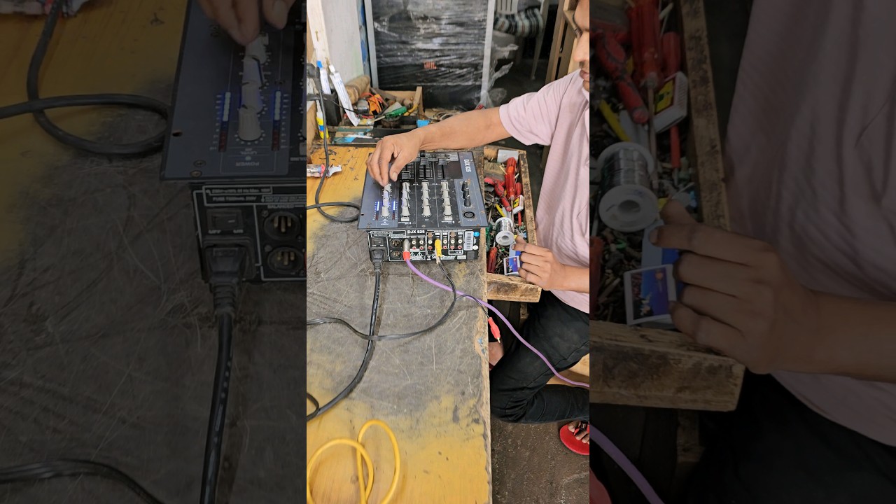 studio master DJ Mixer l  3channel DJ Mixer l #ytshorts #electrical #automobile #djamplifier