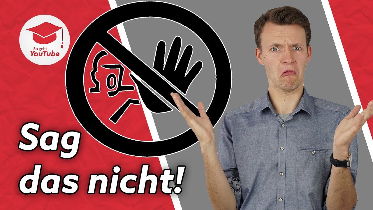 Diese W&ouml;rter f&uuml;hren dazu, dass Zuschauer Deine YouTube Videos verlassen
