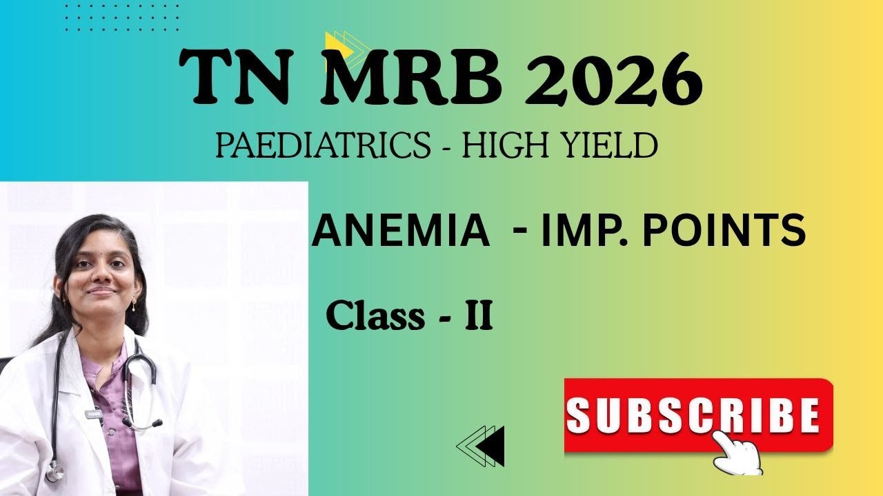 TN MRB - 2026 : ANEMIA