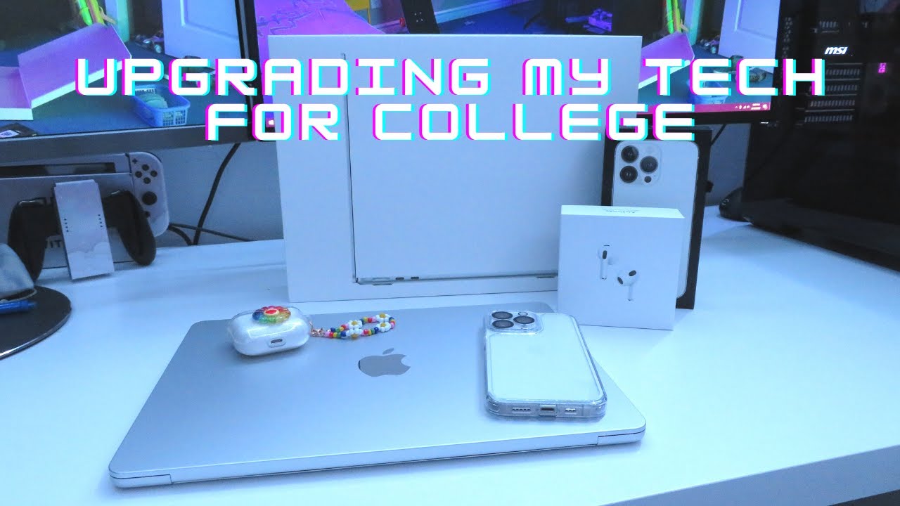 Macbook Air M2 2022, iPhone 13 Pro Unboxing - Upgrading my tech for College