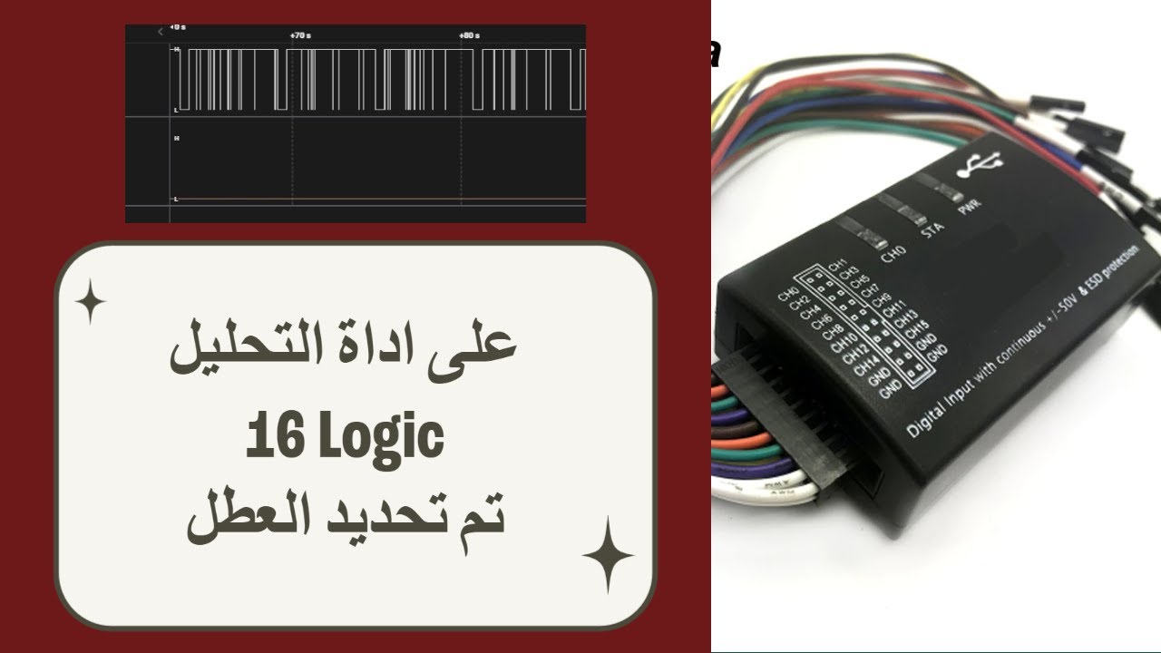 خطأ بانيك 224 على الاي ربير I2C وطريقة تحديد العطل على Logic 16