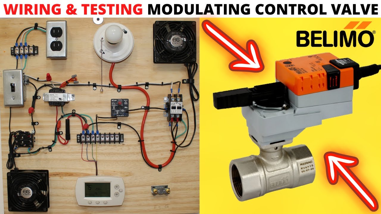 HVAC TRAINING BOARD: Wiring & Testing A Belimo Modulating Control Valve (Modulating Actuator Theory)