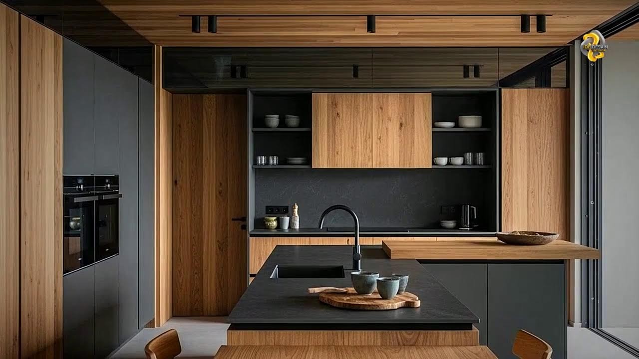 Inspirasi Dapur dengan Kabinet Kaca Elegan dan Transparan