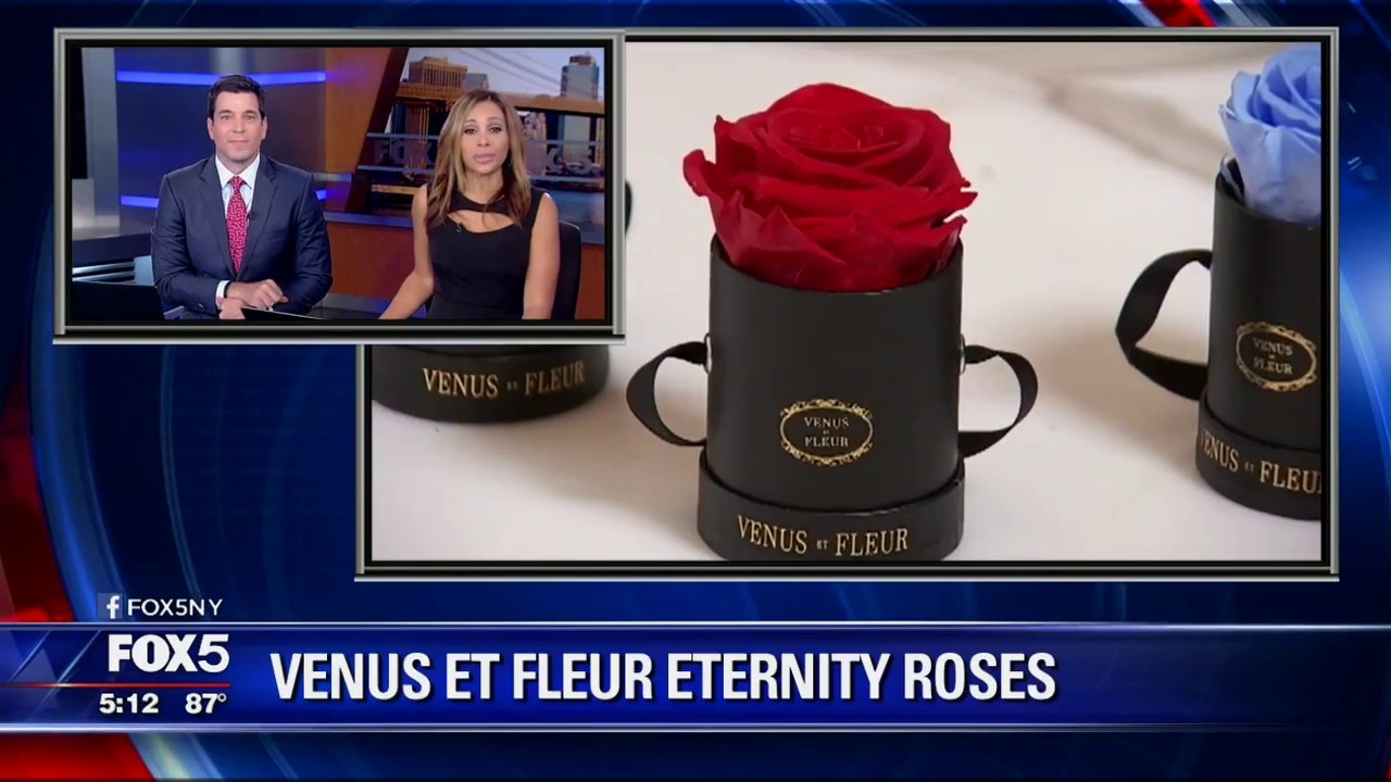 VENUS ET FLEUR Featured in FOX5 NY Roses that last over a year? It's true.