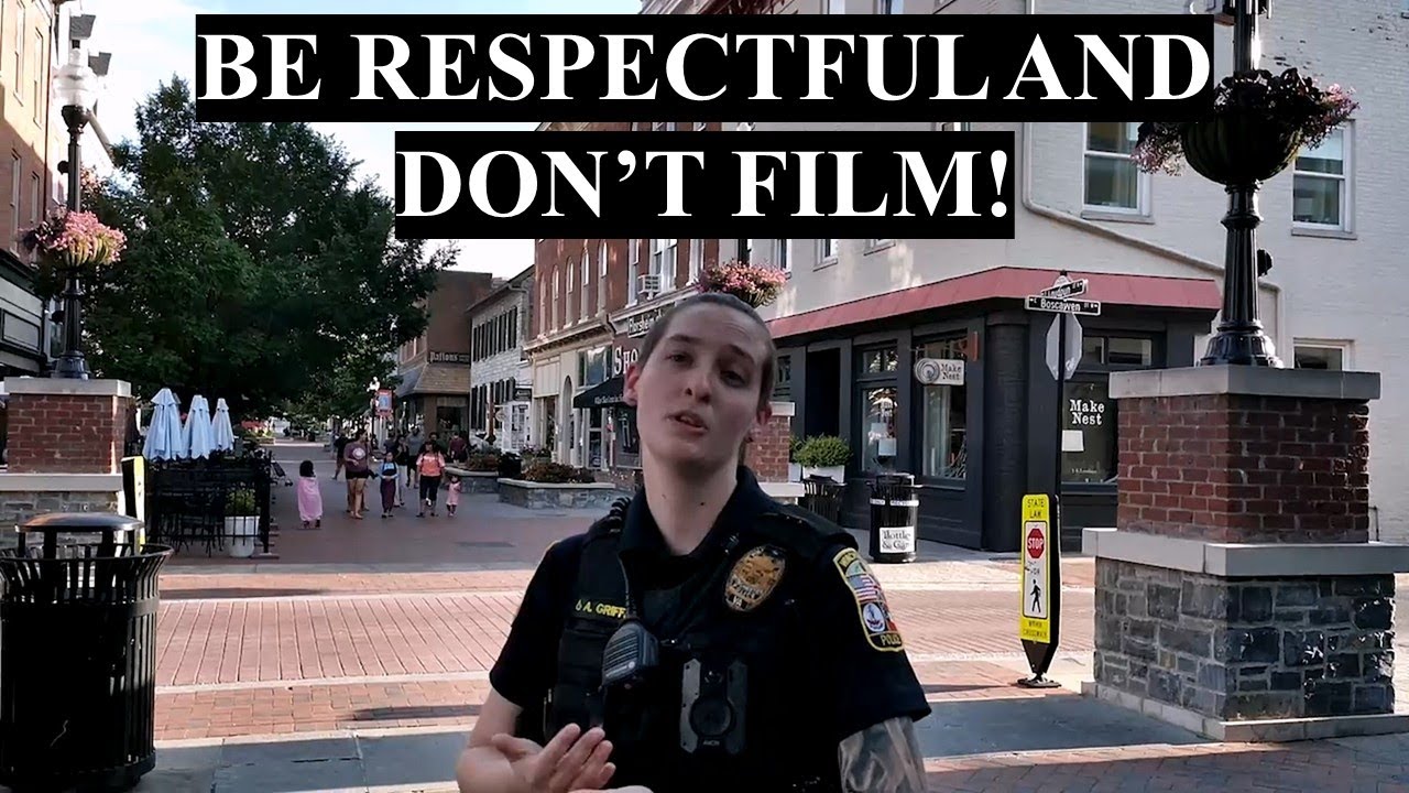 BE RESPECTFUL & DON'T FILM! Winchester Cop Acknowledges Rights But Says Please Don't Use Them!