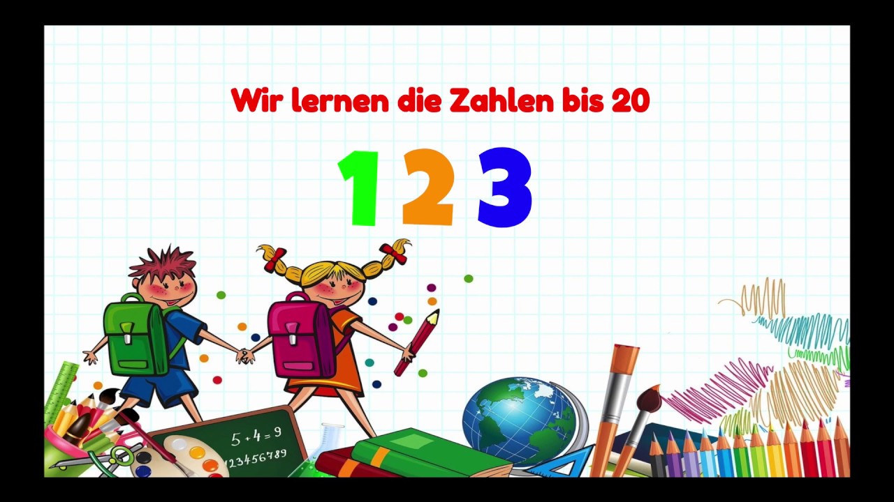 Zahlen lernen von 1 bis 20 f&uuml;r Kinder - z&auml;hlen lernen f&uuml;r Kleinkinder 1-20