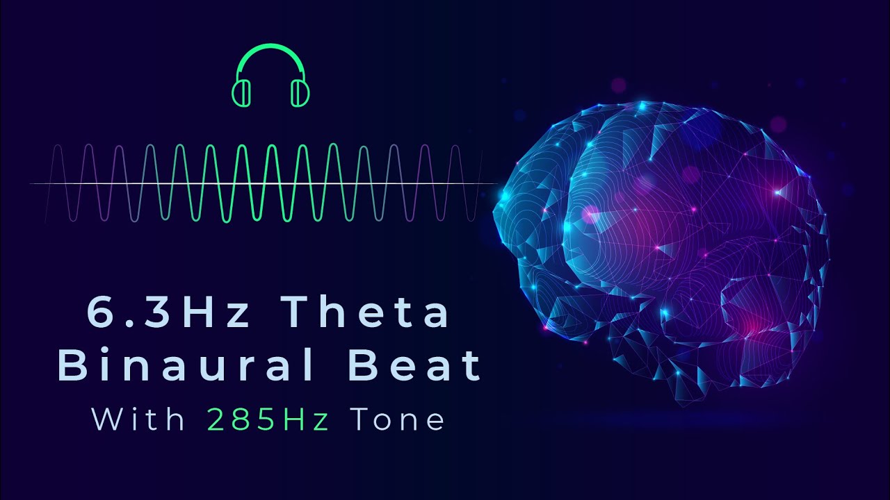 6.3Hz Theta Binaural Beat & 285Hz Tone | Cellular Regeneration, Focus & Relaxation | ASMR Binaural