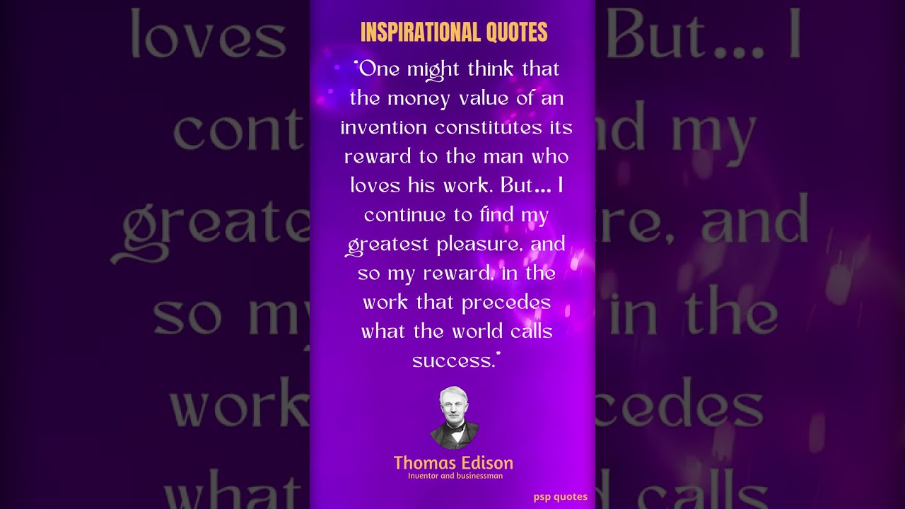 Thomas Edison Quotes #54 | Thomas Edison Quotes about life  |  Life Quotes | Quotes #shorts