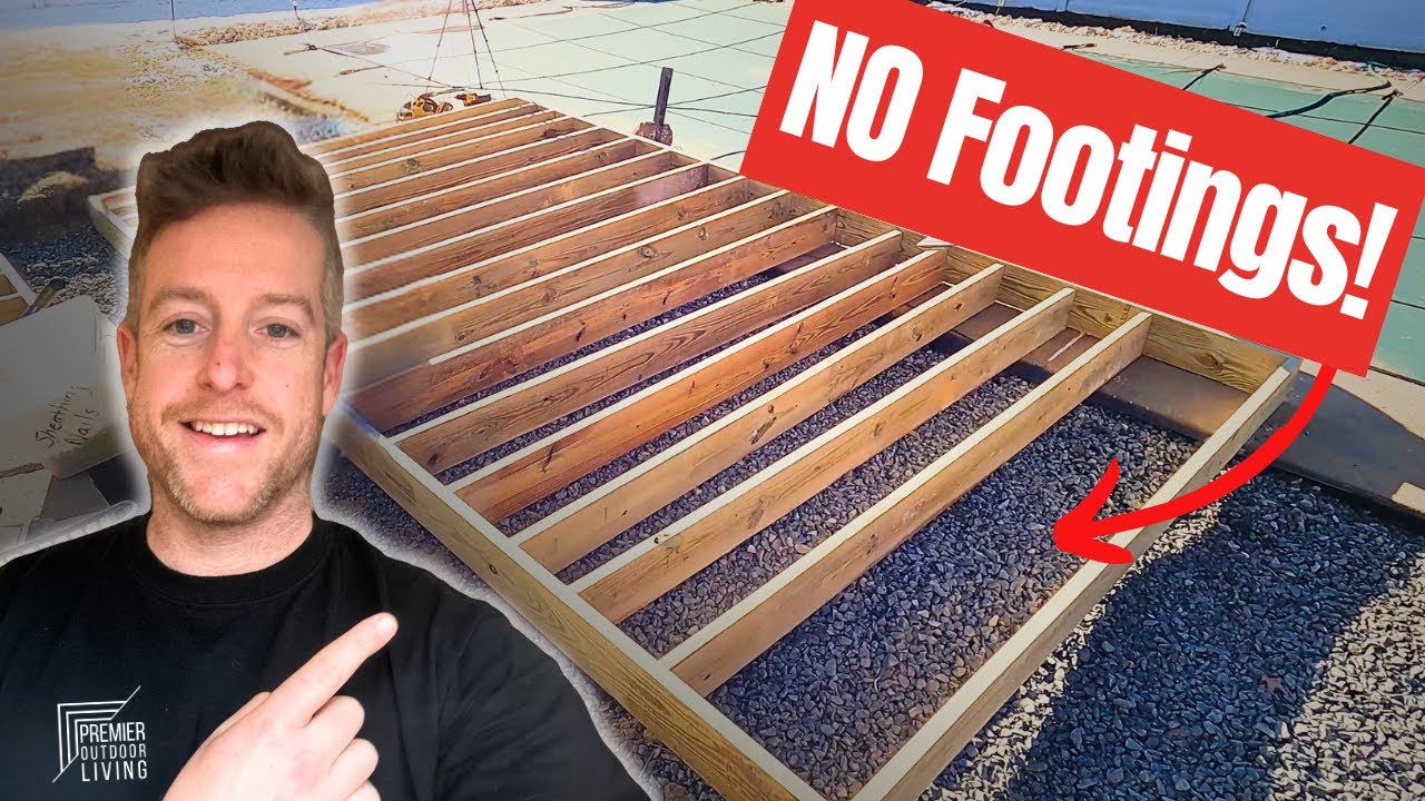 The EASIEST Way To Build A Ground Level Deck - NO FOOTINGS!