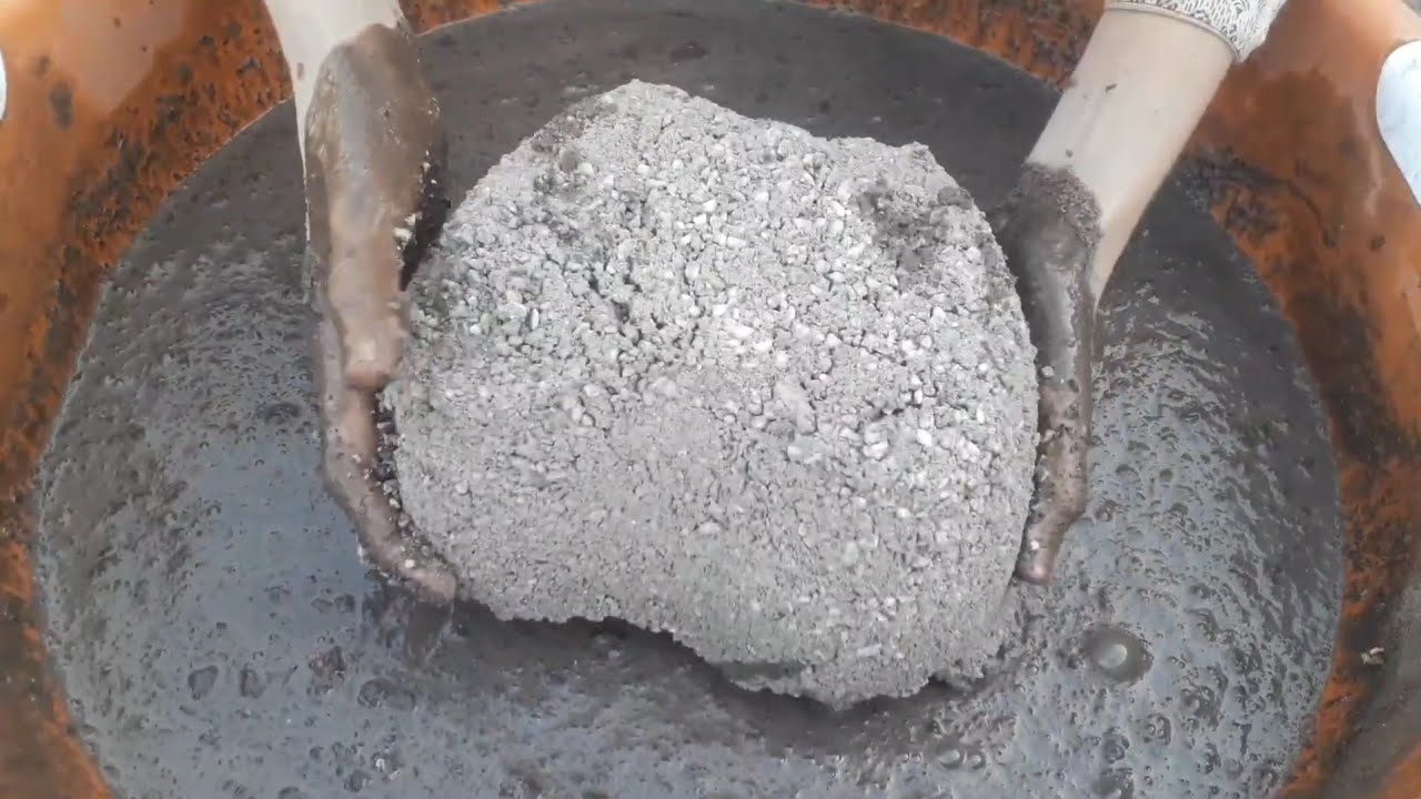 White grainy sand bowl's smokey crumbling in water+crumbling over damp texture 🤤😴sleepy
