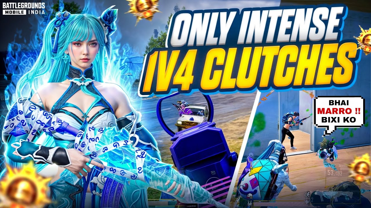 Bixi Op Most Intense 1v4 Clutches 🔥 Bgmi Best Player in India Gameplay Conqueror Lobby | BGMI