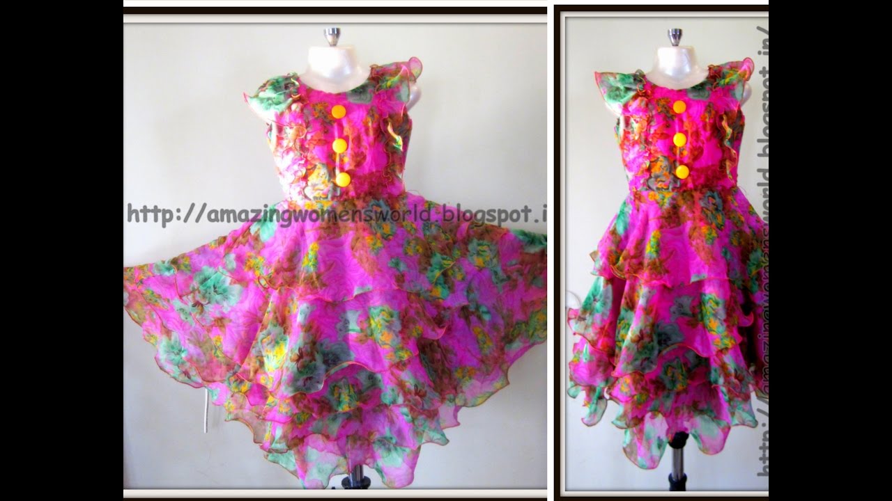 HOW TO MAKE FRILLY BABY FROCK - CUTTING AND SEWING MADE EASY