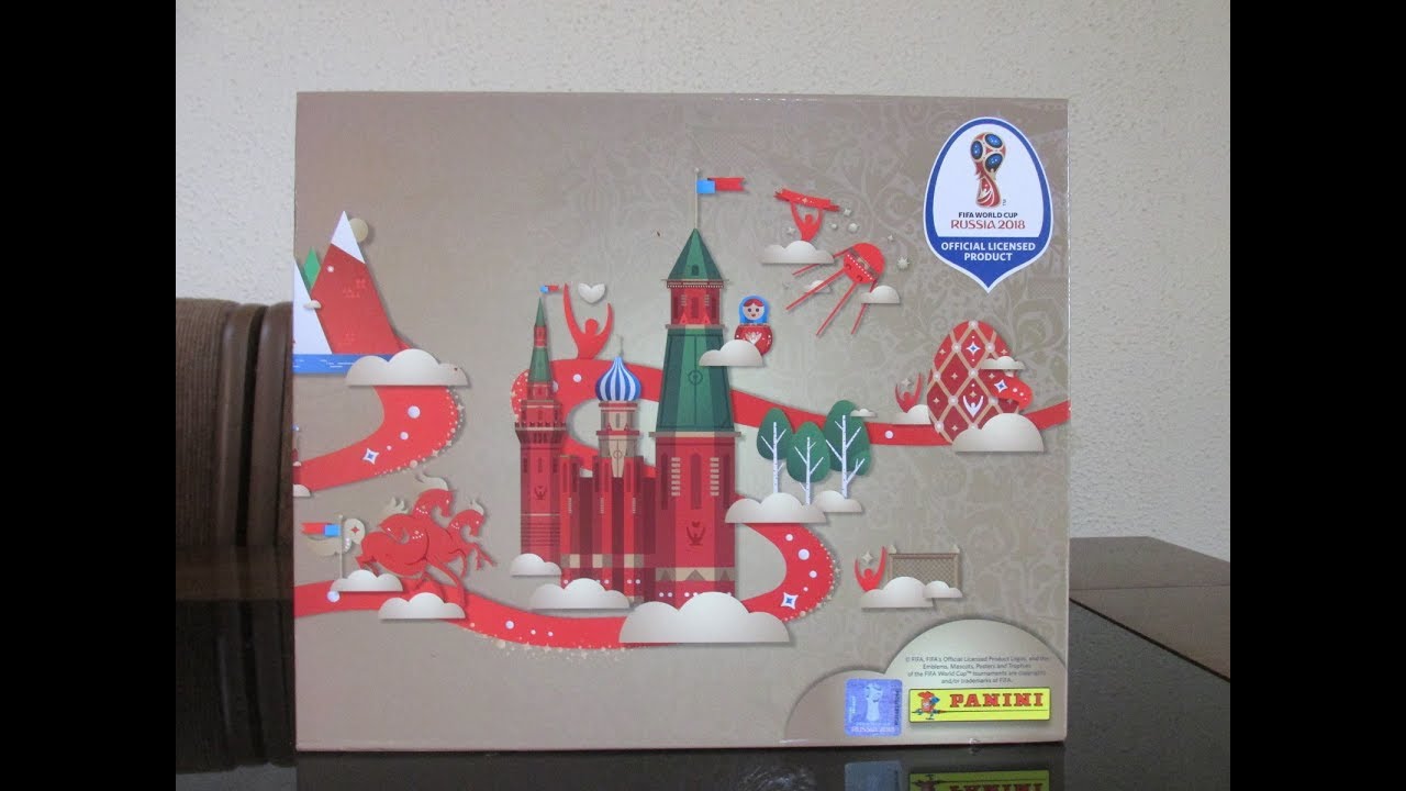 Unboxing Box PremiumTamanho Família da Copa Russia 2018 Panini #(016)
