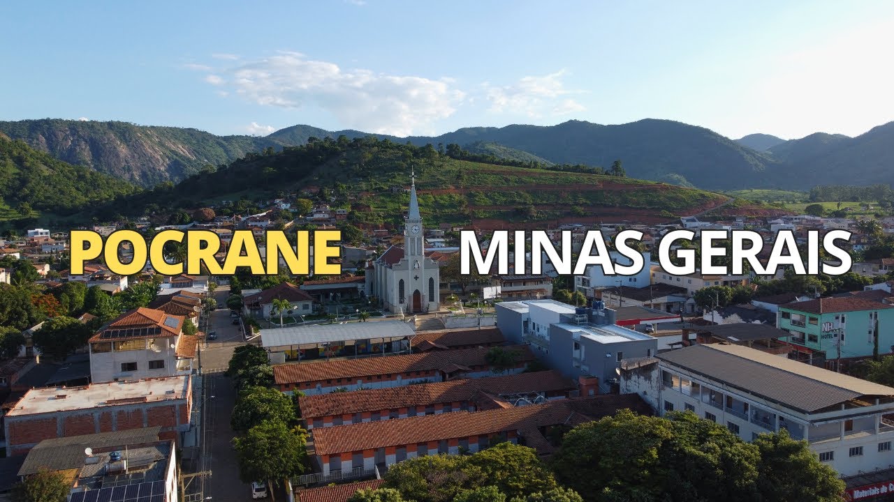 Vista aérea de Pocrane MG | Centro, e Visão Geral da Cidade com Drone