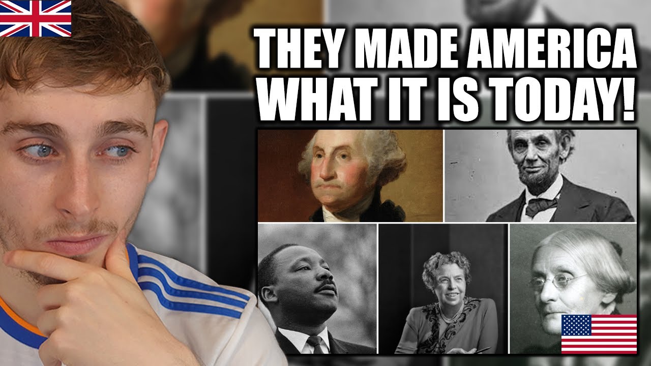 The Top 100 Most Influential Figures In American History - Brit Reacts