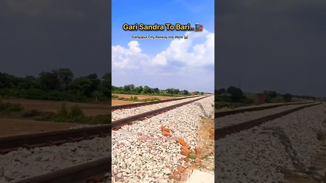 Gangapur City Railway line 🚂👷 #railway #tranding #gangapurcity #construction