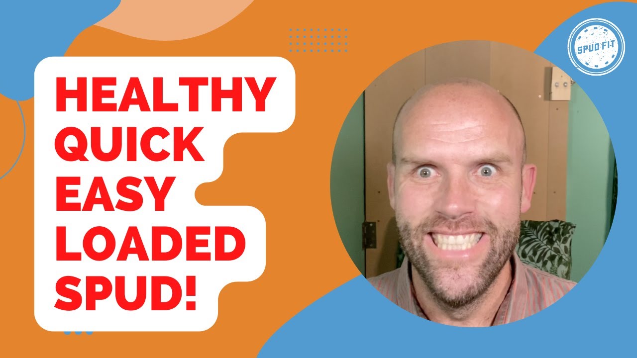 Quick cheap easy low fat vegan weight loss recipe: loaded spud!