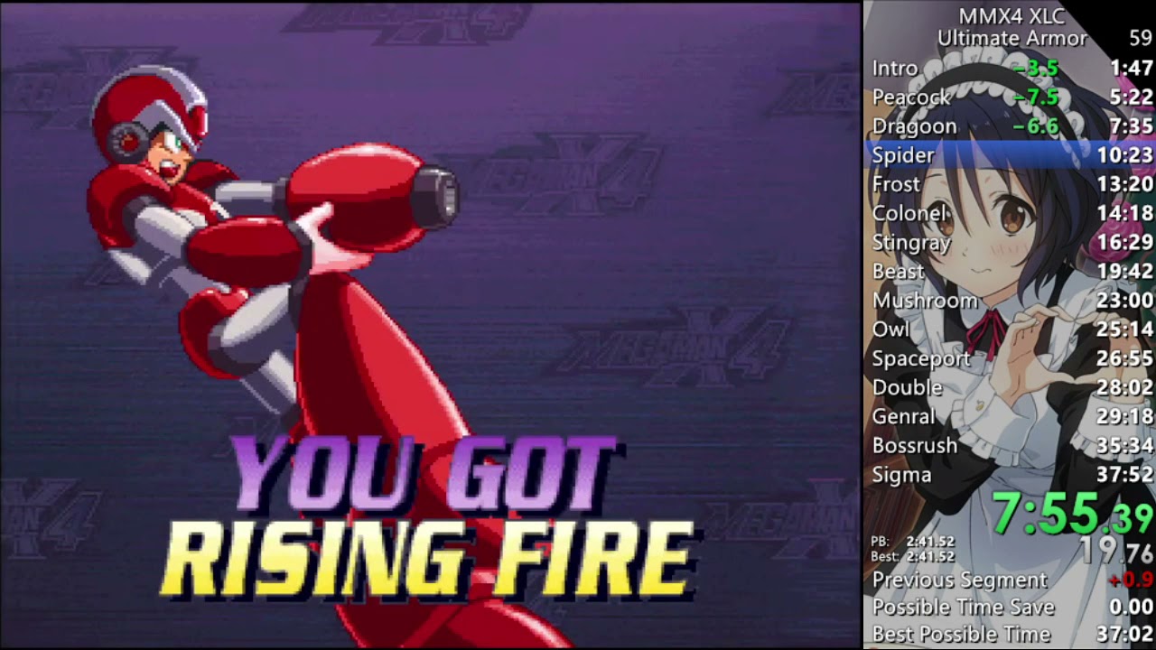 Mega Man X4 Ultimate Armor Speedrun 37:25 [XLC] (WR)