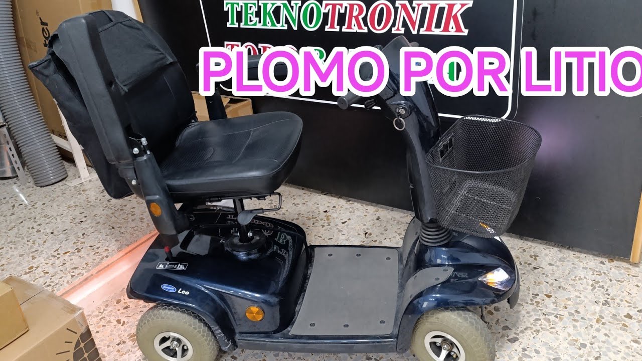 COMO CAMBIAR PLOMO POR LITIO EN SCOOTER MINUSVÁLIDOS #INVACARE LEO DE 24 a 3 Kg.  DOBLO AUTONOMÍA.