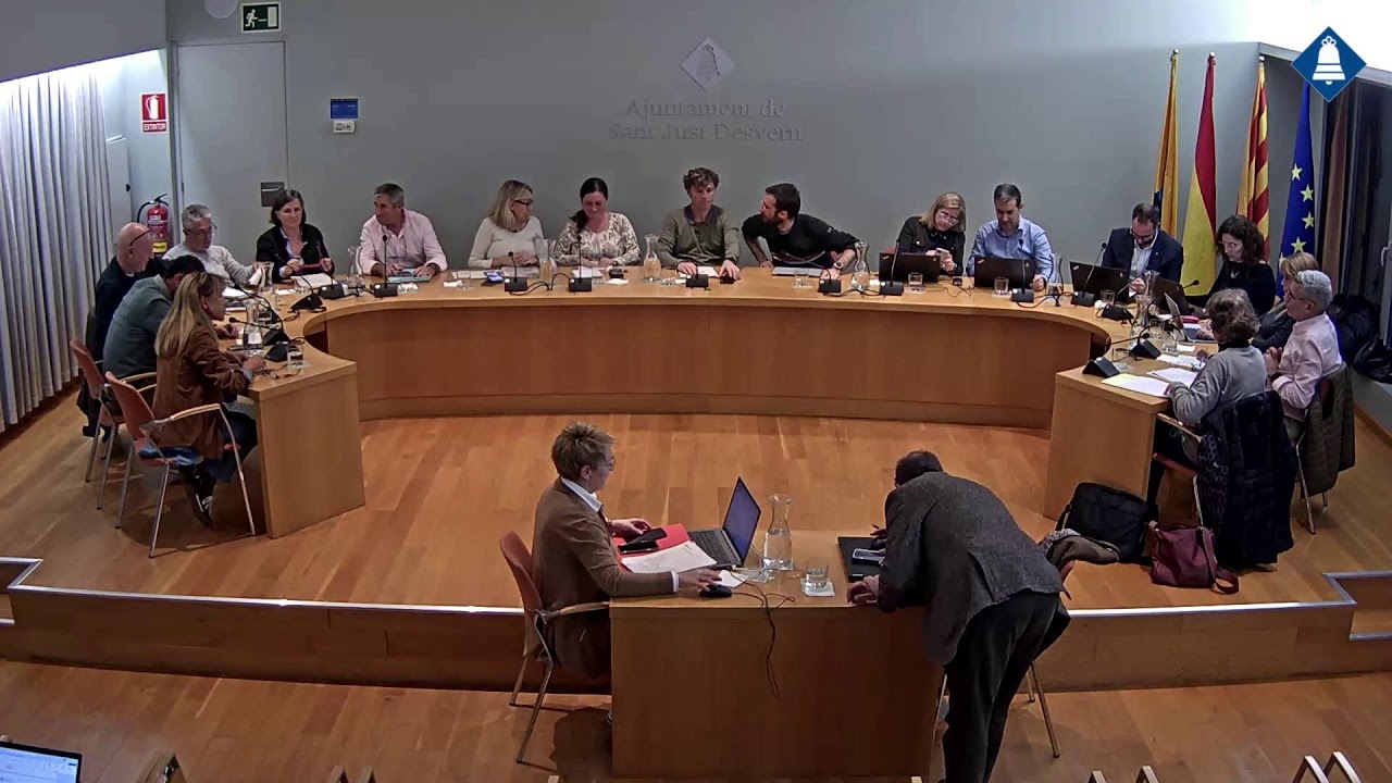 Emissió del Ple extraordinari de l'Ajuntament de Sant Just Desvern del 17 de novembre de 2025
