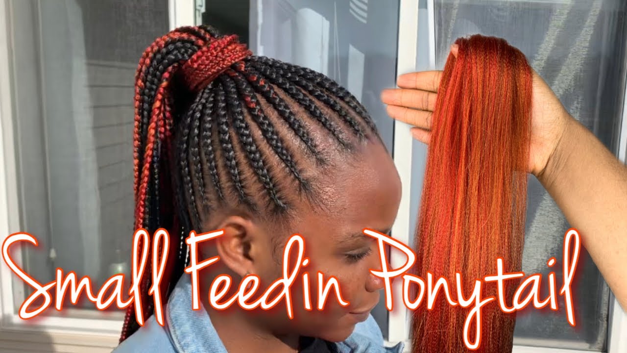 Small Feedin Ponytail | March Madness Blend Vermilion