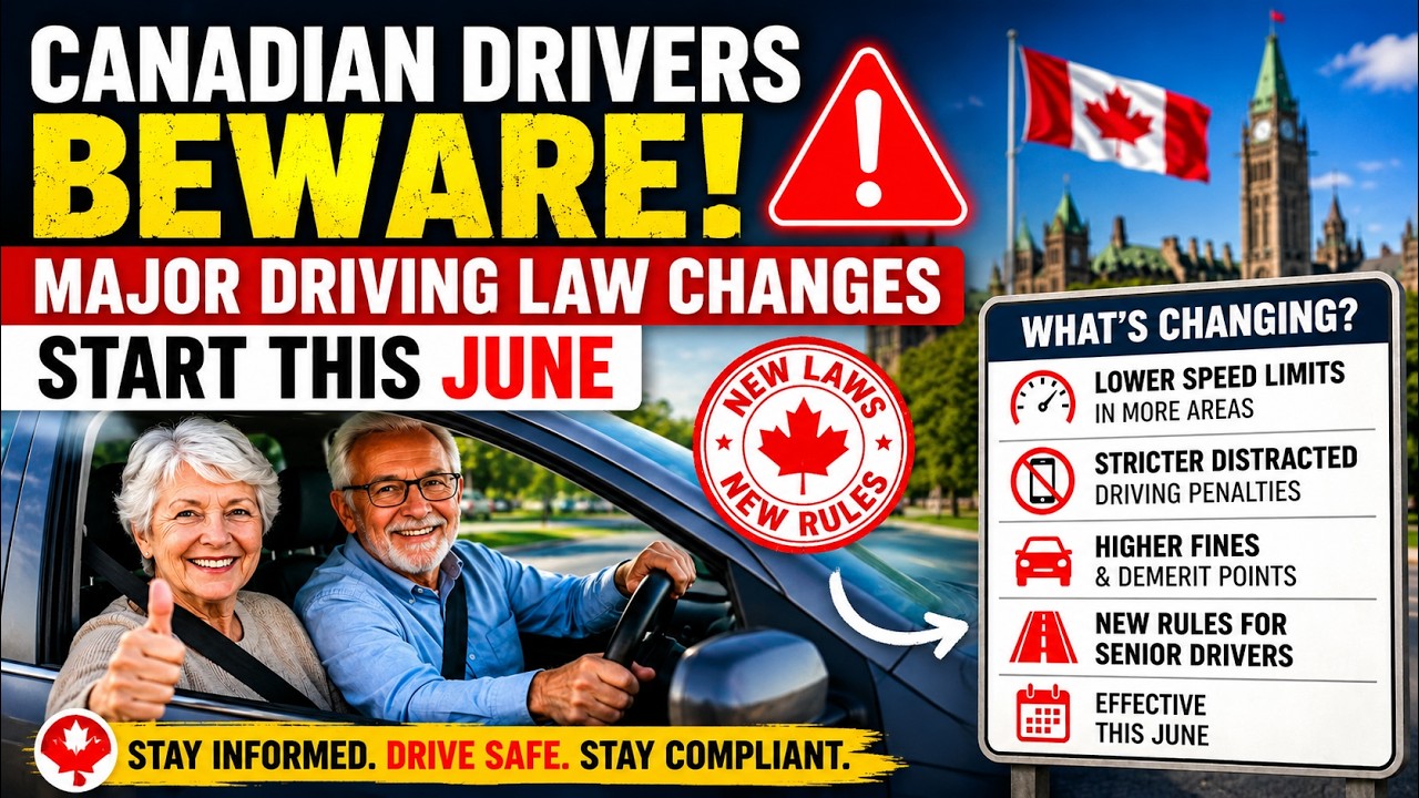 Canadian Drivers Beware: Major Driving Law Changes Start This June