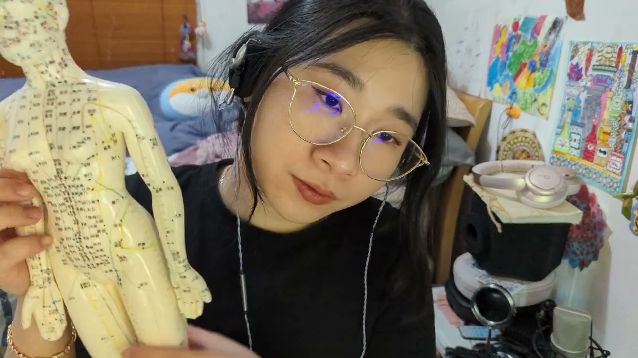 No Talking ASMR - Female Acupuncture Doll #3: Fast and Aggressive Tapping/Knocking