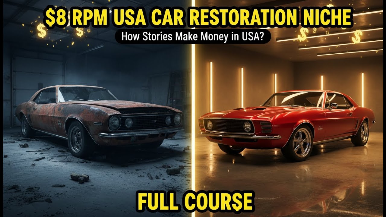 🚗 How To Create Viral AI Car Restoration Videos Using FREE AI Tools (2026 Trending Niche)
