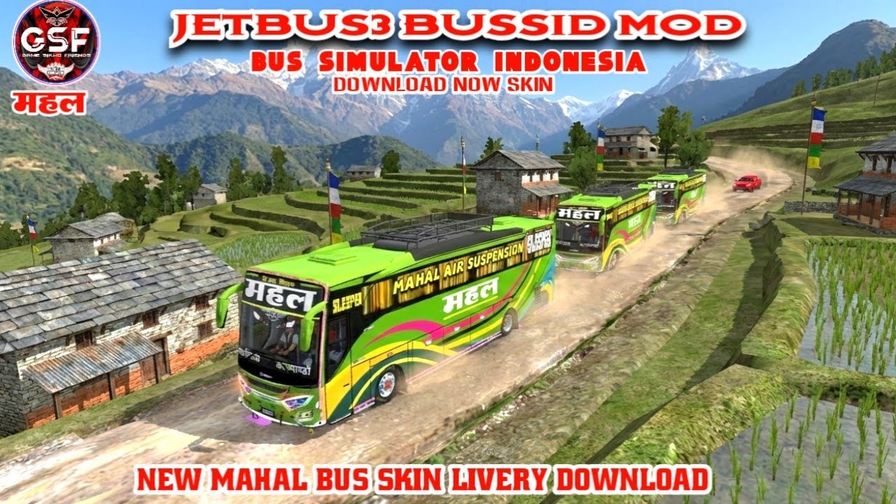 New Mahal Air Bus Skin Livery Download From Bussid Nepali Bus Skin Livery for jetbus3 Mod V4.4.5