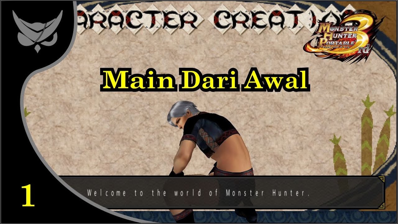 Tutorial Dasar Main Monster Hunter Portable 3rd [MHP3RD] - Monster Hunter Portabel 3rd - Part 1