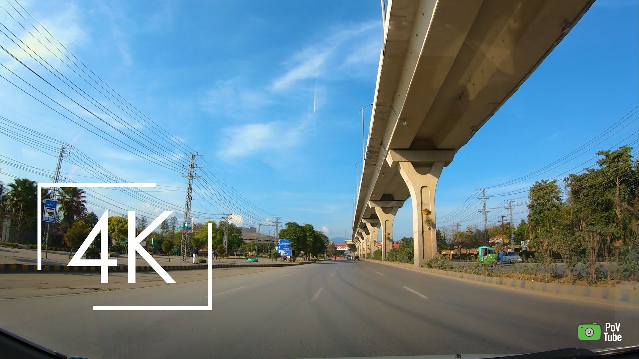 COVID-19 LOCKDOWN in Rawalpindi - 4K Drive (Captioned)