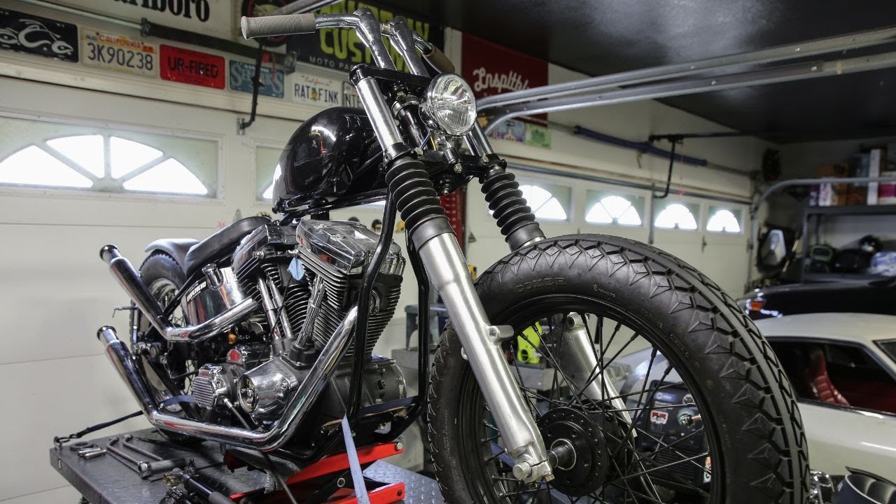 Big Twin EVO Chopper Build | Part 7 Headlight, Oil Tank, Pipes