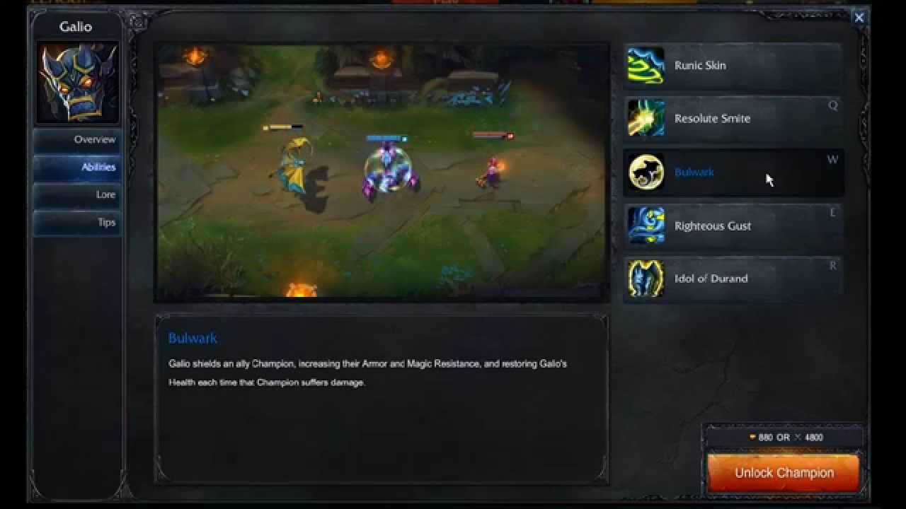 Galio abilities - League of Legends