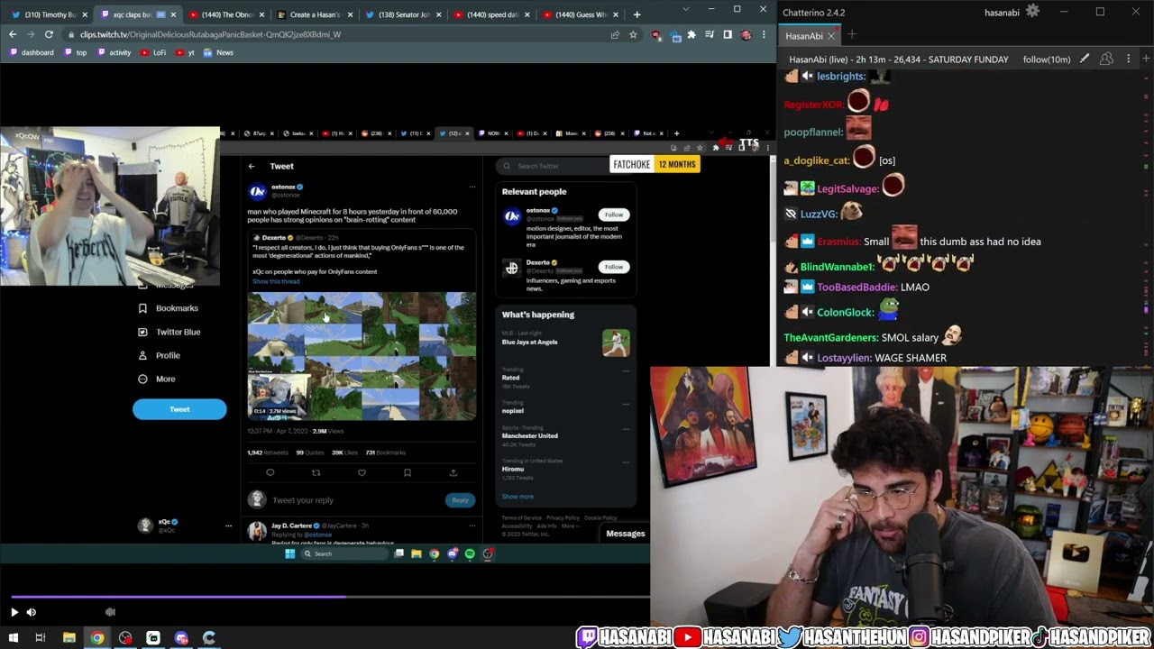 Hasan responds to xQc calling his editor poor