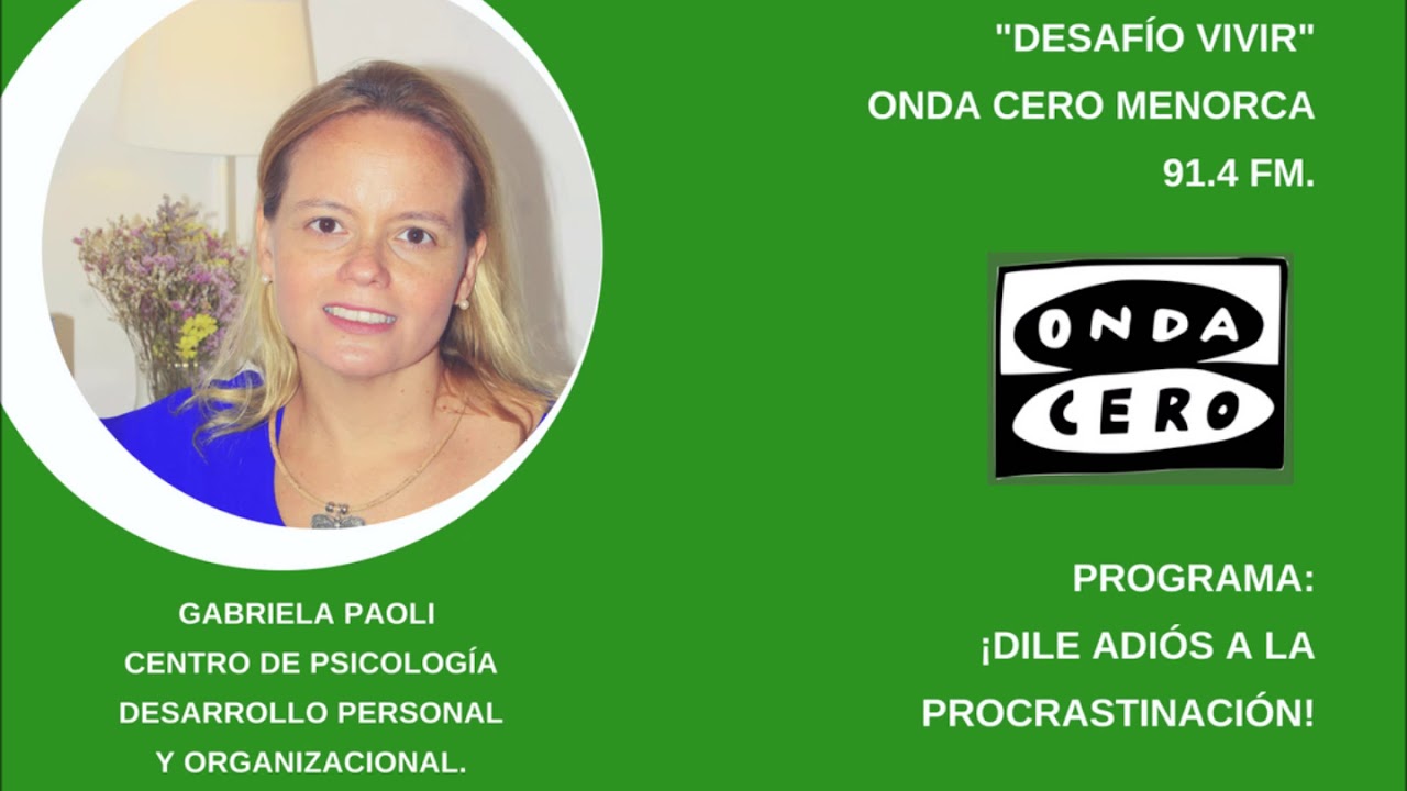 ¡DILE ADIÓS A LA PROCRASTINACIÓN!