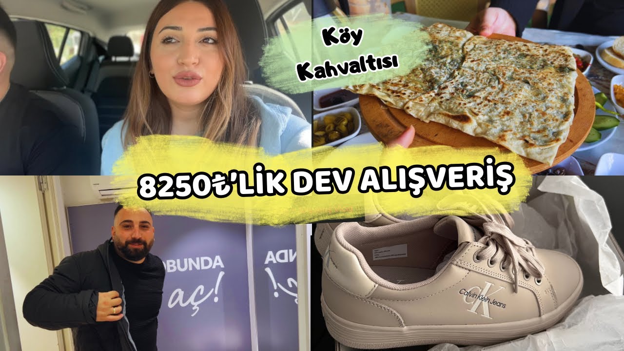 8250₺’lik Dev Alışveriş | Kaynaklar köy kahvaltısı vlog 🍳
