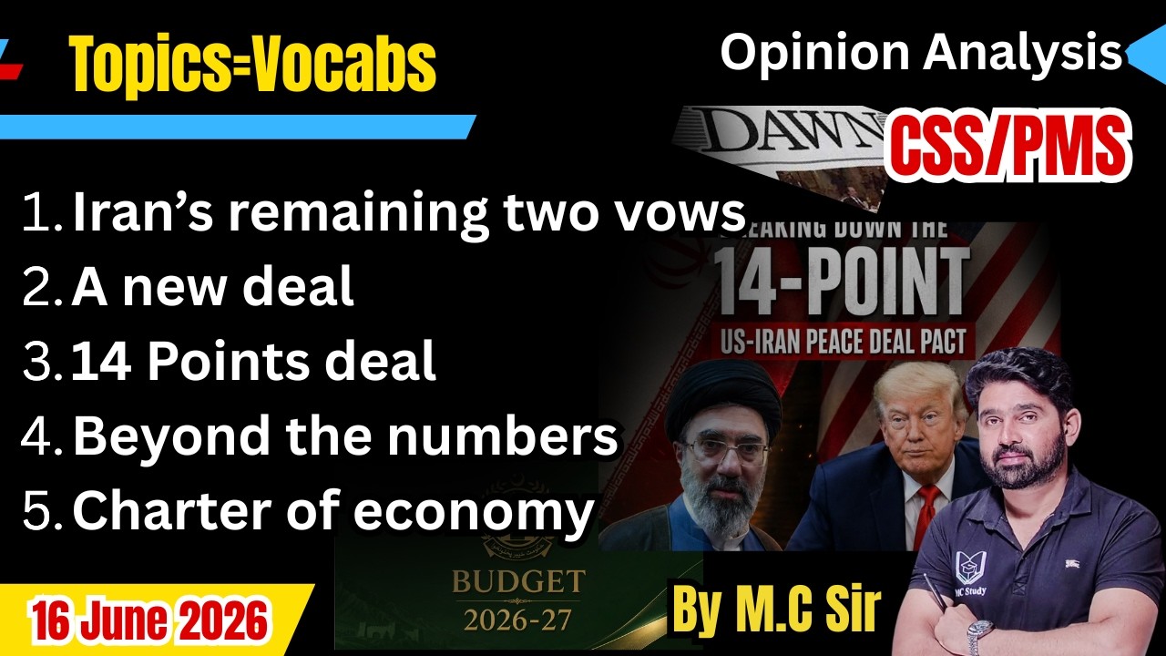 Editorial Discussion | Rebuilding Trust in Post-JCPOA Diplomacy & Charter of Economy | CSS/PMS